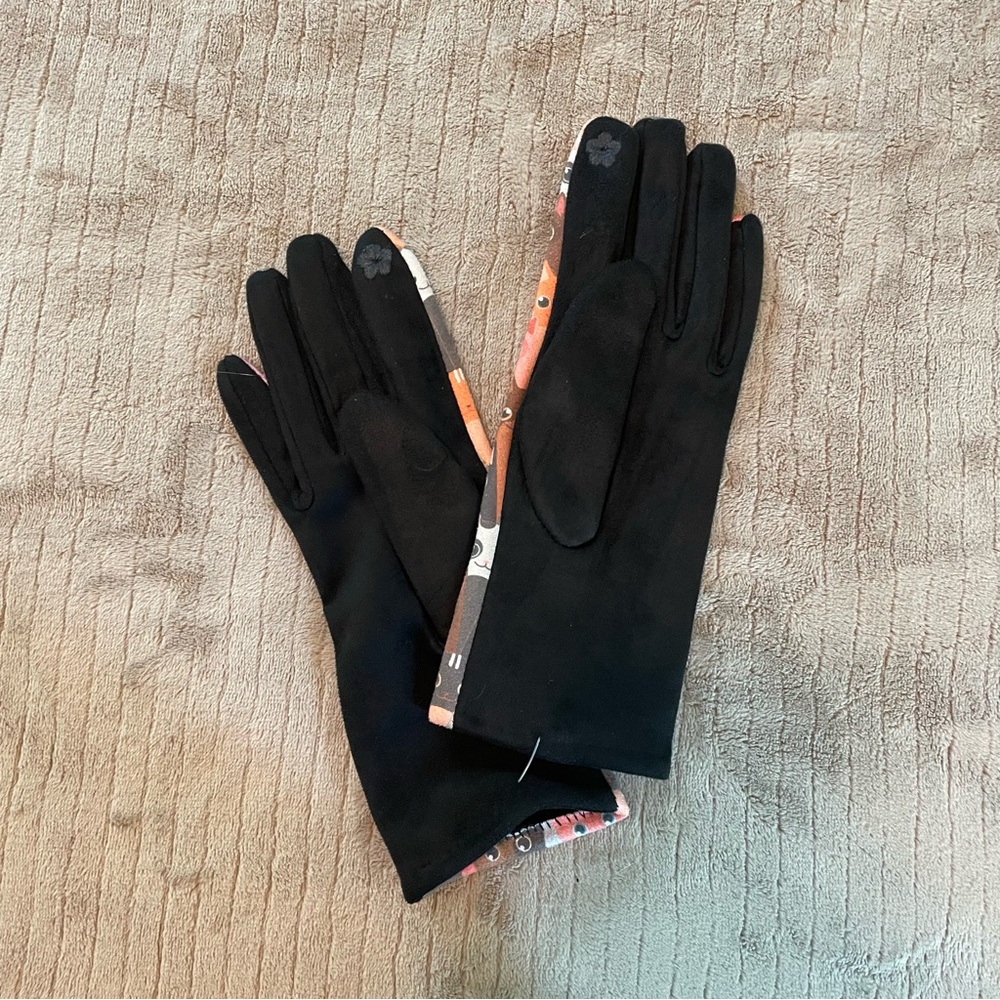 Colorful Cat Pattern Gloves - Picture 3 of 3